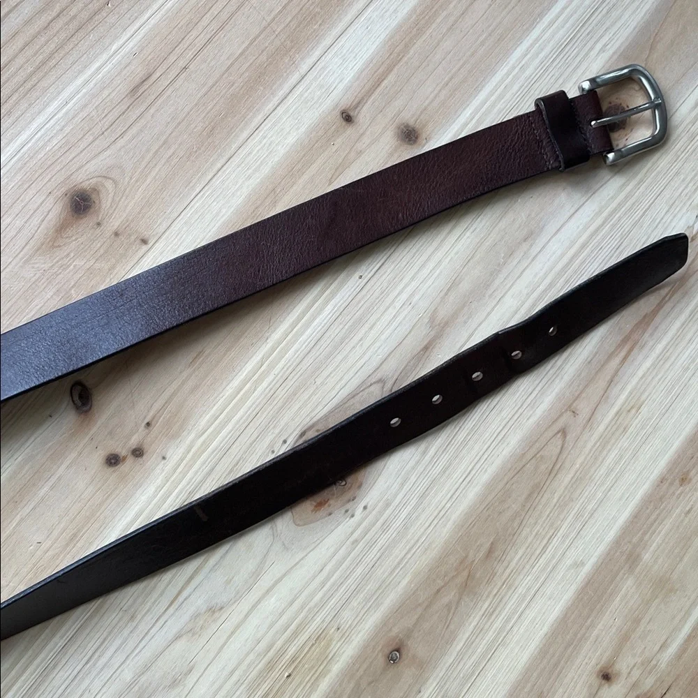 Men's Brown Genuine Leather Belt XL